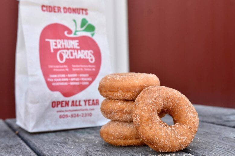 Apple cider donuts at Terhune Orchards in Princeton