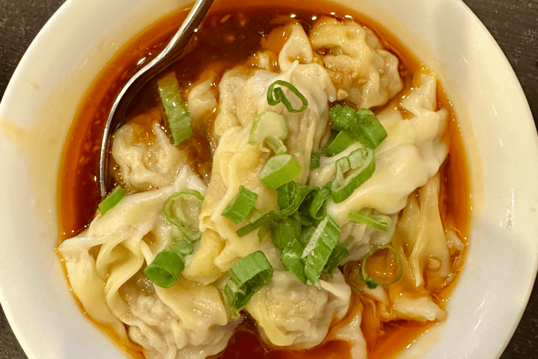 Sichuan wontons at A & J Bistro in East Hanover