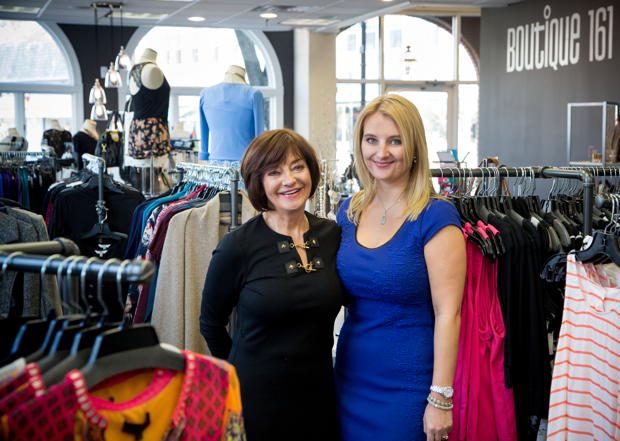 Mom and daughter Connie and Christyn Hagelin, owners of Boutique 161 in Morristown.