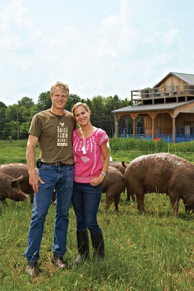 Jon and Robin McConaughy built a humane slaughter facility for the animals they raise.