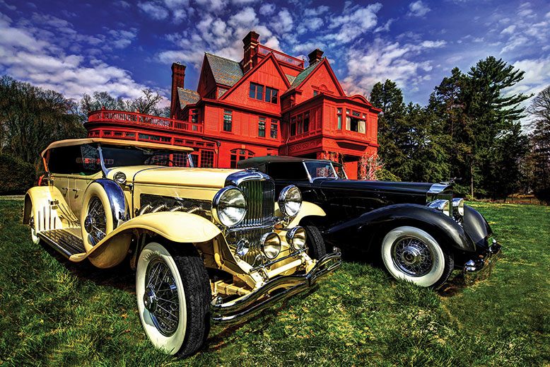 A Duesenberg and a Packard from the collection of Joseph Cassini will be among the cars on display October 18 at Glenmont.