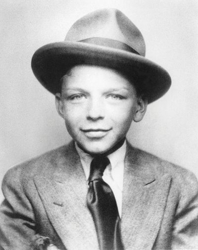 Sinatra looking snazzy at age 14.