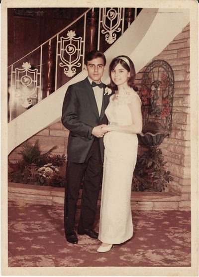 The ill-fated brother of author Gaspar González and his mystery date on prom night, 1967.