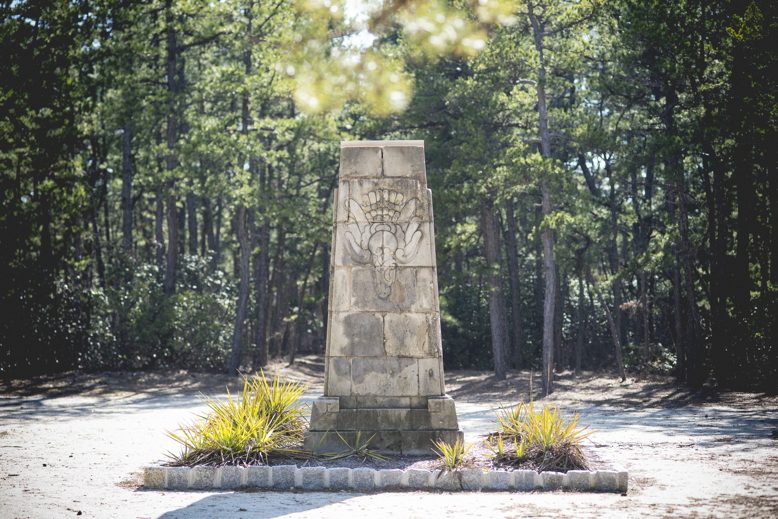 Emilio Carranza Crash Monument in Tabernacle New Jersey is dedicated the "Lindbergh of Mexico." Crashing on July 12 1928 in a terrible thunderstorm it was reported that he was forced to leave by orders of a Mexican general.