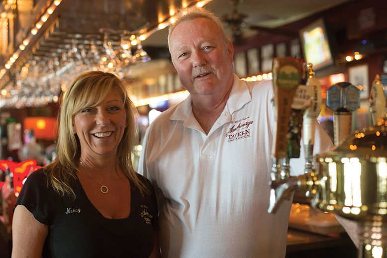 Anchorage chef/owner Don Mahoney with longtime bartender Nancy Johnson.