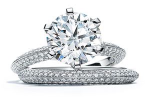 New Pave TIffany engagement ring setting.