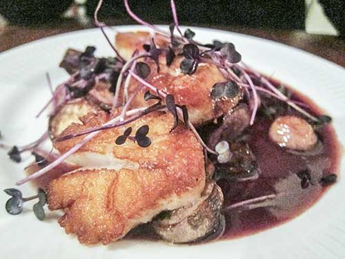 Seared sea scallops at Park Place Cafe and Restaurant in Merchantville