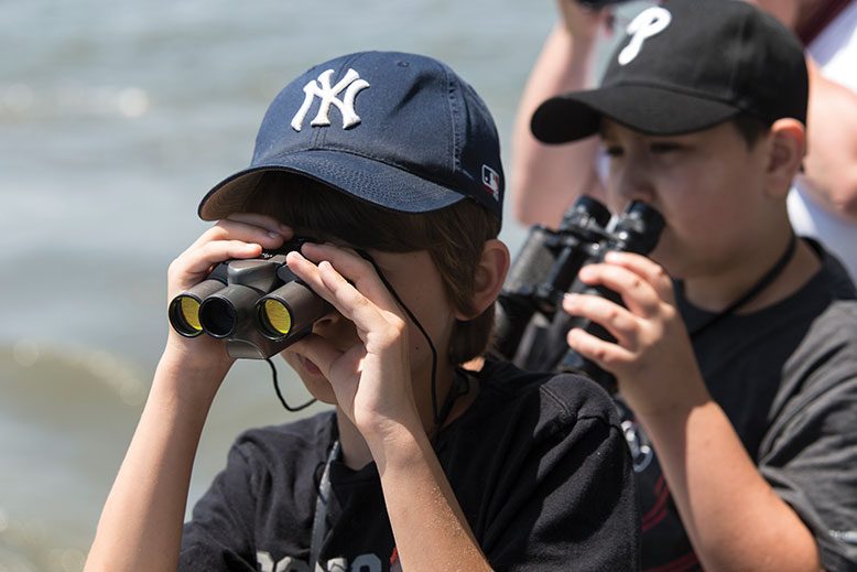 Cape May Whale Watcher passengers stay on the lookout for marine life.