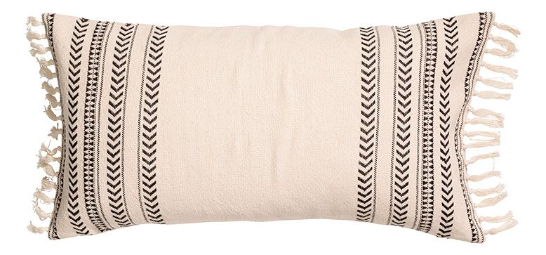 Black-and-white pillow; $17.99 at hm.com.