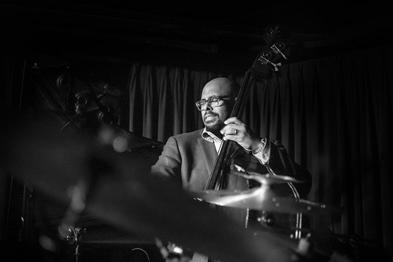 A pensive McBride, lost in the music during a January gig at the Village Vanguard.