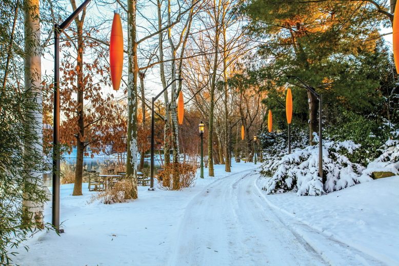 Warm up your winter with a stroll through Grounds for Sculpture.