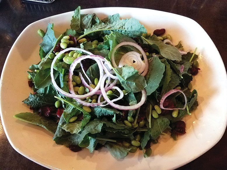 Baby kale salad.