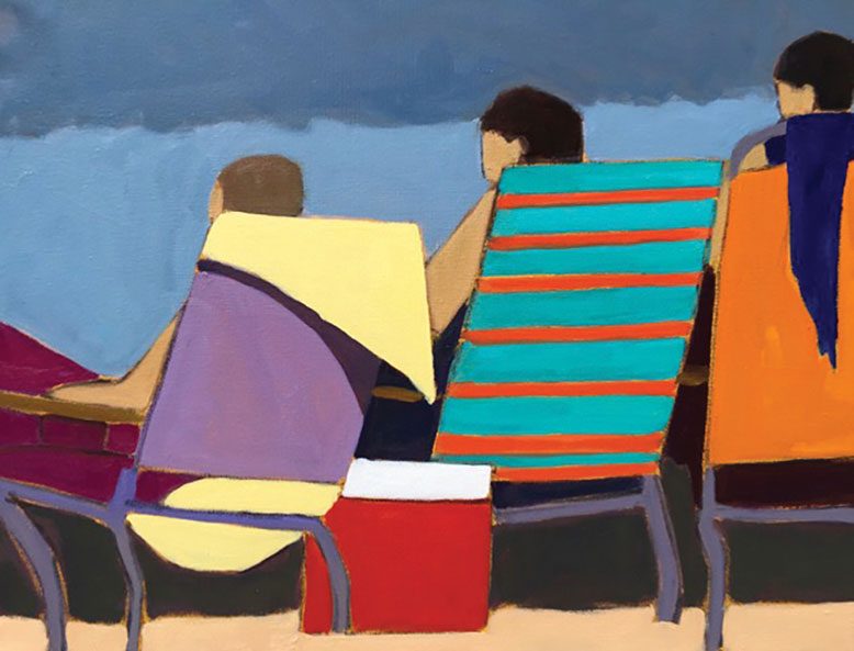 Waiting Room; oil on canvas by Nancy Colella