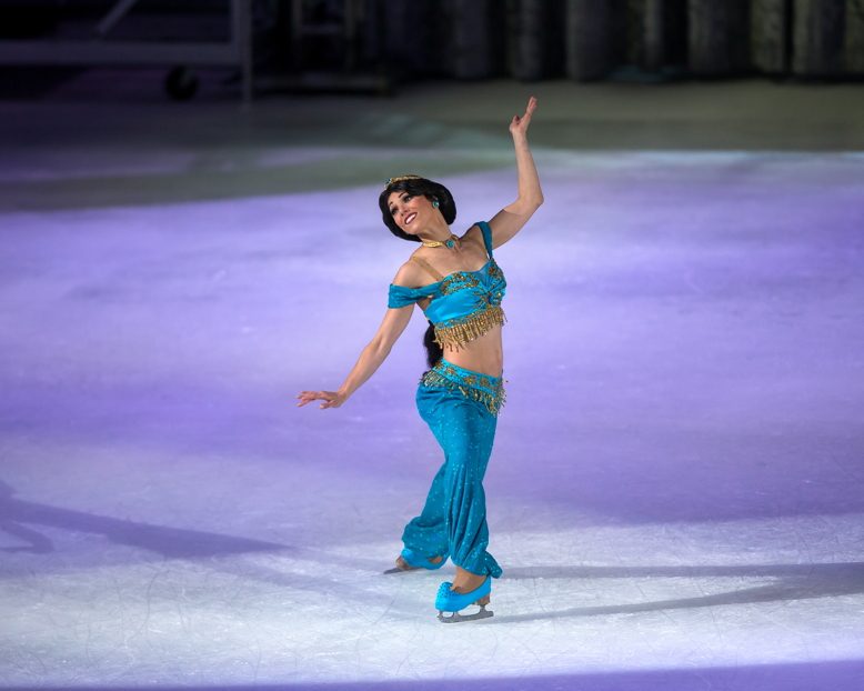 Jessica Hatfield portrays Jasmine in Disney on Ice.