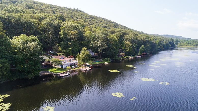 Jeff Walter’s family home sits on the east bank of peaceful Kittatinny Lake. The home arrived by train in hundreds of boxes in 1928, and was built in about three days.
