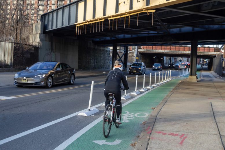 Hoboken Jersey City Protected Bike Lane