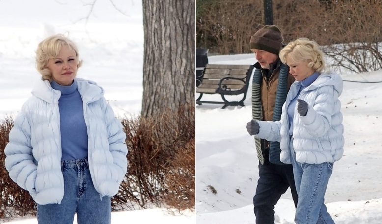 Pamela Anderson and Billy Bob Thornton film scenes for Somedays in Westfield.